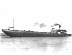The S.S. Meteor is 366.5 feet long.